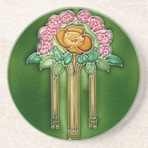 coaster Sand stone Coaster Art Nouveau