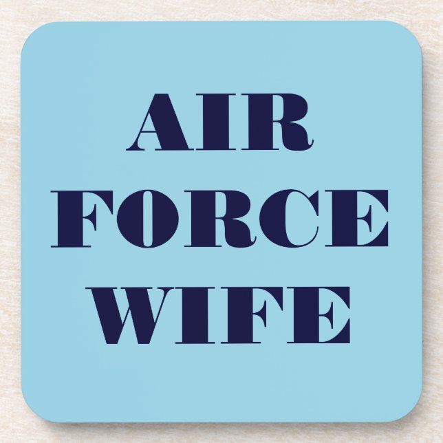 Coaster Set Air Force Wife (Front)