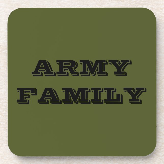 Coaster Set Army Family (Front)
