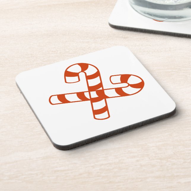Coaster set - Candy Cane (Left Side)