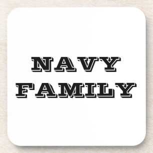 Coaster Set Navy Family