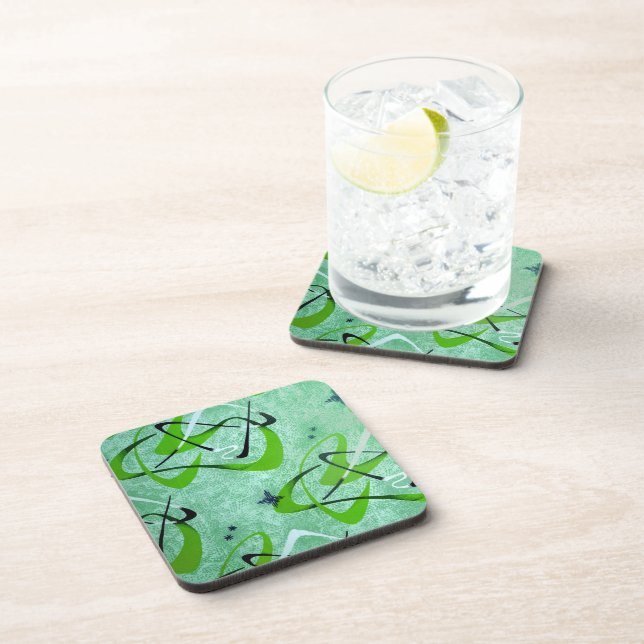 Coaster Set Of 6 : BOOMERANG 2 - CHARTREUSE (Right Side)
