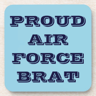 Coaster Set Proud Air Force Brat