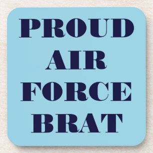 Coaster Set Proud Air Force Brat