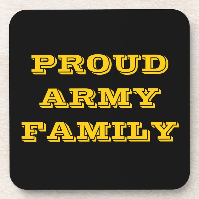 Coaster Set Proud Army Family (Front)