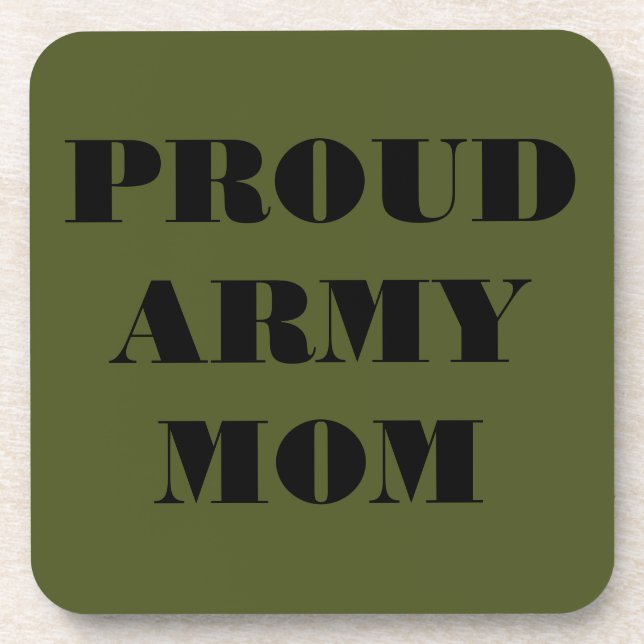 Coaster Set Proud Army Mom (Front)