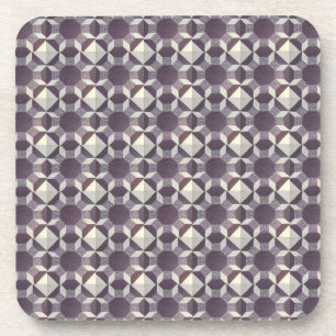 Coaster Set - Purple Quilt Block