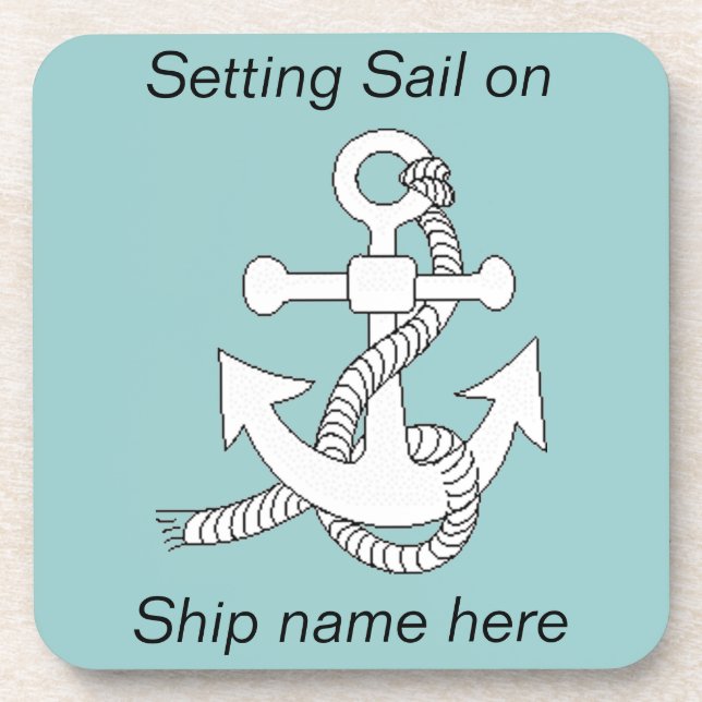 Coaster Set - Ship's anchor (Front)