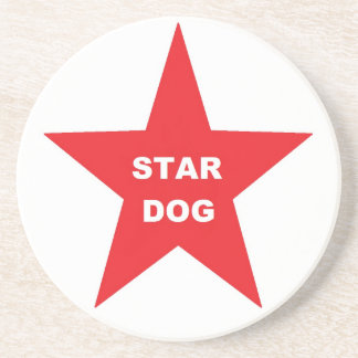 Coaster Star Dog on Red Star