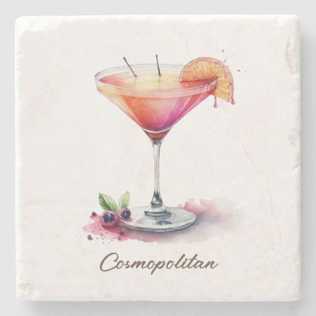 Coaster, Stone - Cosmopolitan Coaster (Front)