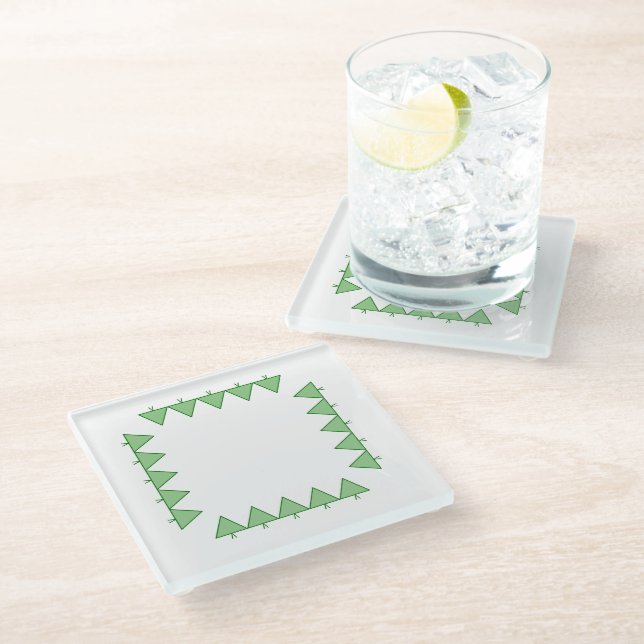 Coaster - Triangle Christmas Trees (Angled)
