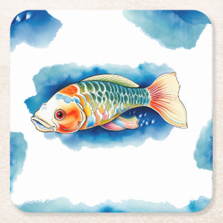 Coaster - Watercolor Series: Koi Fish