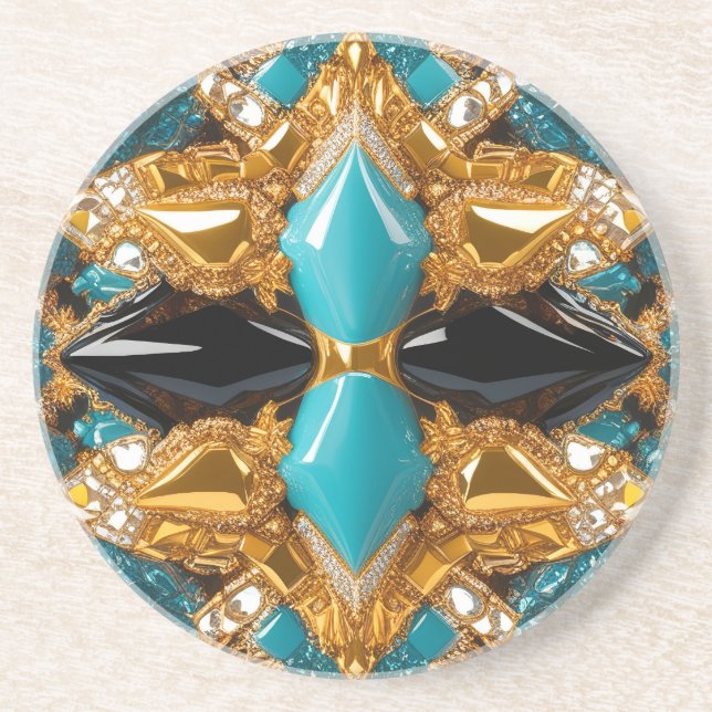 Coaster with Bahamas Colours Design (Front)