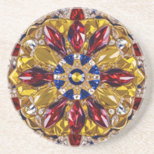 Coaster with Colombia Colours Design