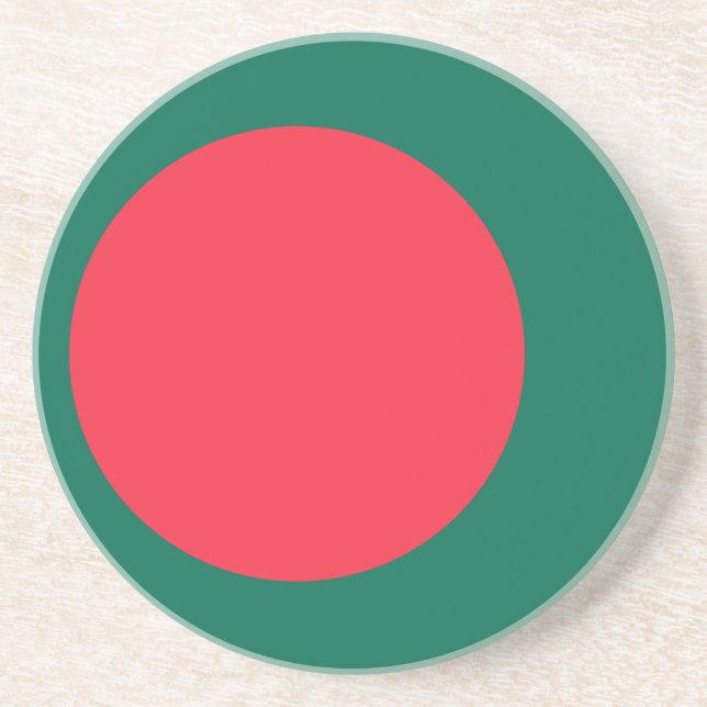 Coaster with Flag of Bangladesh (Front)