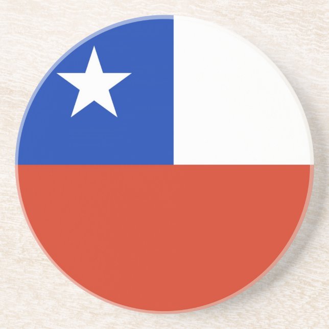 Coaster with Flag of Chile (Front)