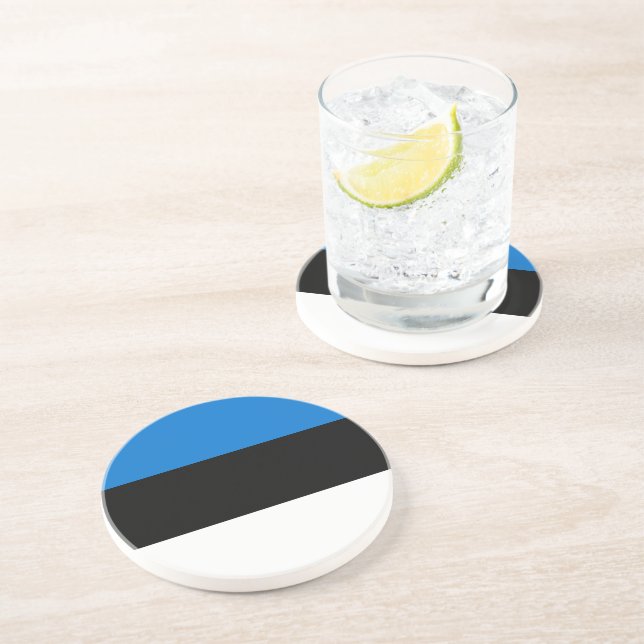 Coaster with Flag of Estonia (Side)