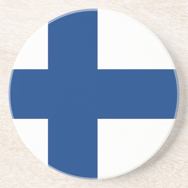 Coaster with Flag of Finland (Front)