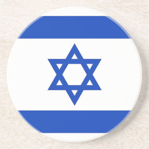 Coaster with Flag of Israel