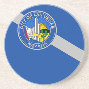 Coaster with Flag of Las Vegas, Nevada, USA