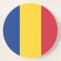Coaster with Flag of Romania