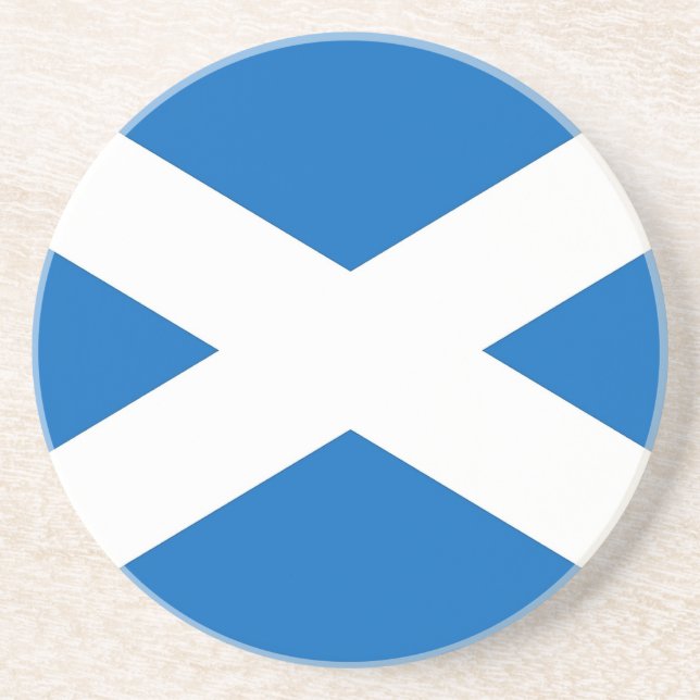 Coaster with Flag of Scotland (Front)