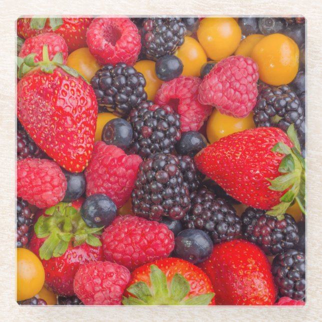 Coaster with image of Mixed Berries (Front)