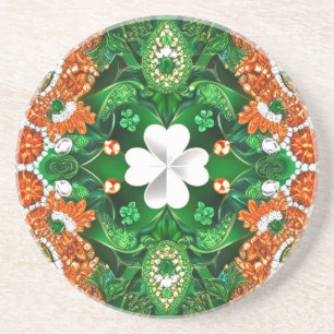 Coaster with Ireland Colours Design