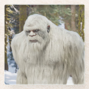 Coasterbigfoot,sasquatch,squatching,booger Glass Coaster