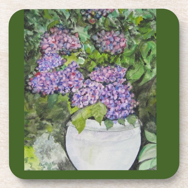 Coasters 6 pack Hydrangeas (Front)