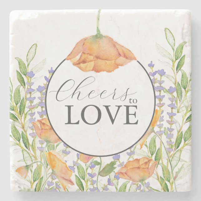 Coasters Cheers Wildflower Wedding Theme (Front)