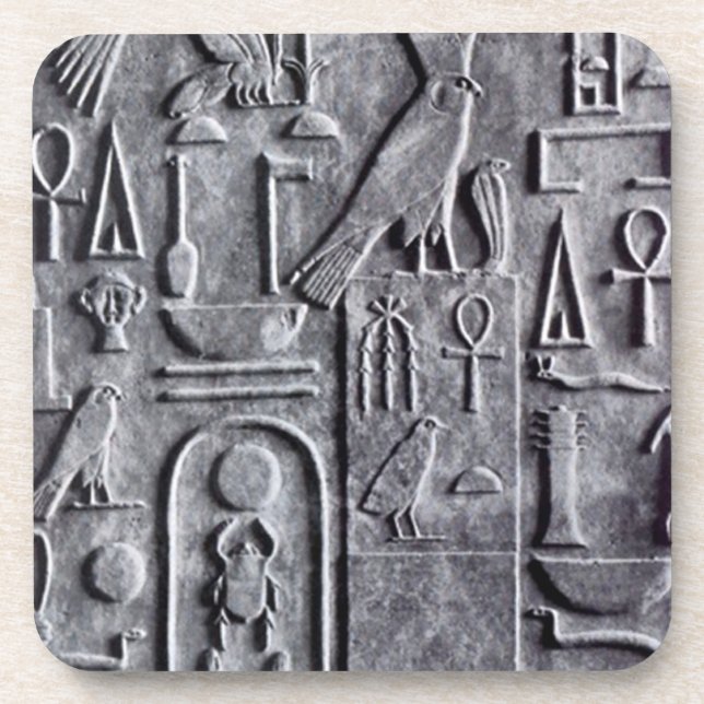 Coasters Egyptology Egyptian Ankh scarab symbols (Front)