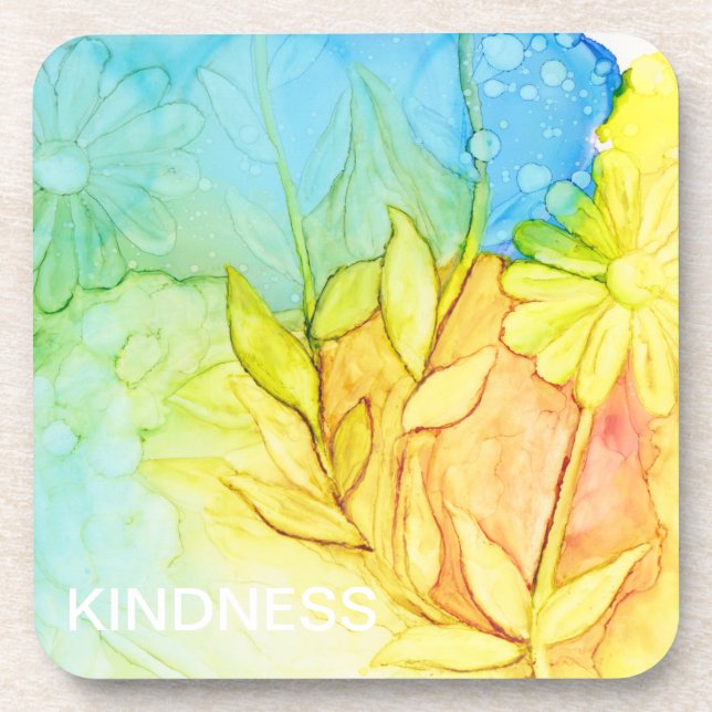 Coasters "Flowers Ink 3" (Front)