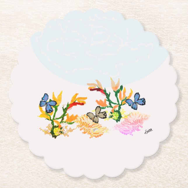 Coaster's : Peaceful  Paper Coaster (Front)