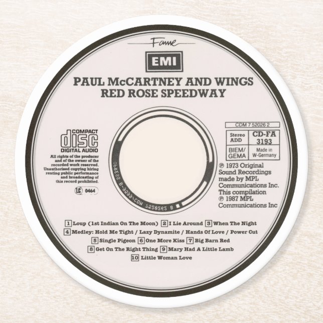 Coasters - Red Rose (Front)