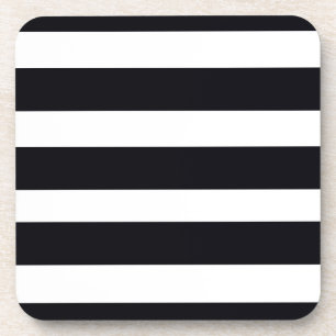 COASTERS with BLACK and WHITE STRIPES