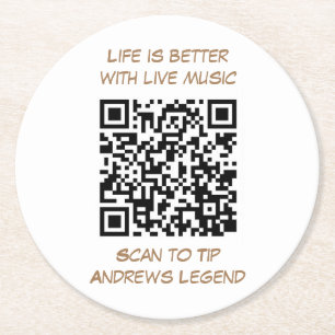 Coasters with QR Code for bar drinks