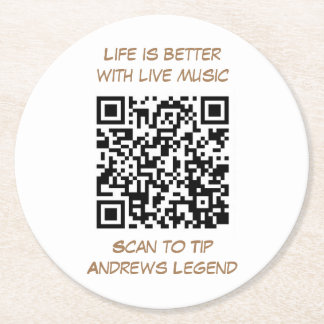 Coasters with QR Code for bar drinks