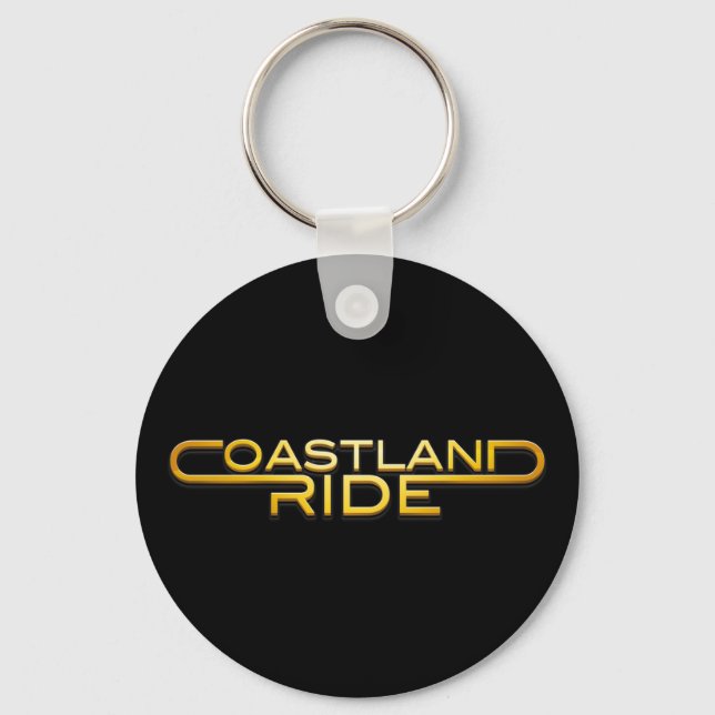 Coastland Ride - Name logo Keychain (Front)