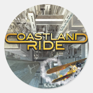 Coastland Ride - On Top Of The World CD Cover Classic Round Sticker