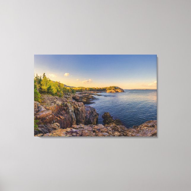 Coastline | Acadia National Park, Schooner Head Canvas Print (Front)