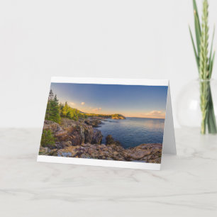 Coastline Acadia National Park, Schooner Head Card