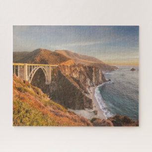 Coastline   Bixby Bridge, Big Sur California Jigsaw Puzzle