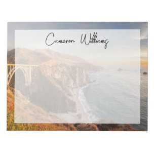 Coastline   Bixby Bridge, Big Sur California Notepad