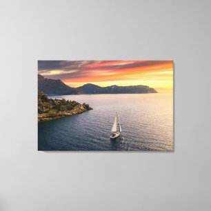 Coastline Bodrum, Turkey Canvas Print