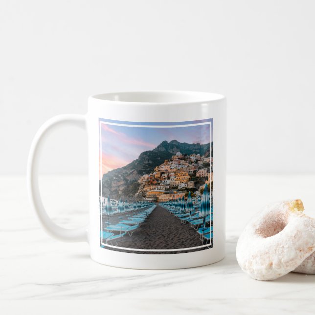 Coastline | Campania, Italy Coffee Mug (With Donut)