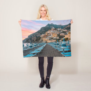 Coastline   Campania, Italy Fleece Blanket