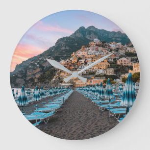 Coastline   Campania, Italy Large Clock