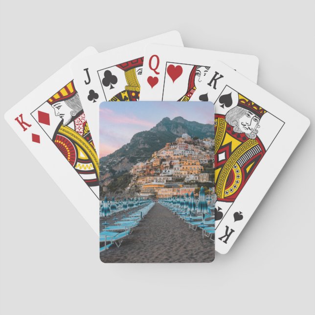 Coastline | Campania, Italy Playing Cards (Back)