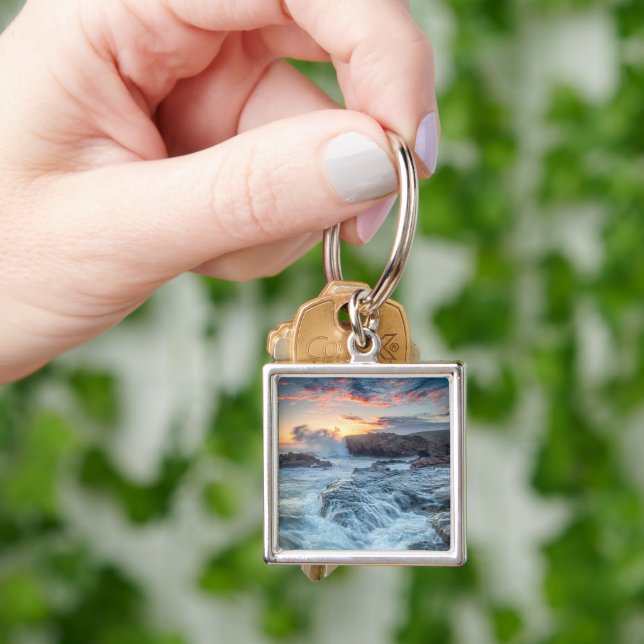 Coastline | Carmel California Keychain (Hand)